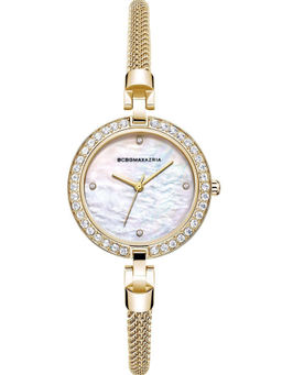 BCBGMAXAZRIA - MAXAZRIA Quartz Crystals MOP Round Dial Women's Watch - BG50666002