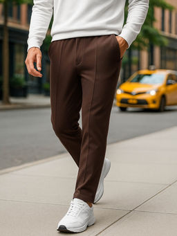 Bewakoof - Men's Brown Track Pants