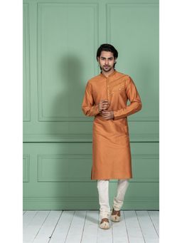 KISAH - Men Mustard Kurta Set (Set of 2)