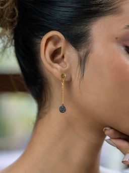 Shaya by CaratLane - 925 Silver Shaya by CaratLane Trail of Glitter Confetti Earrings In Dual Plated