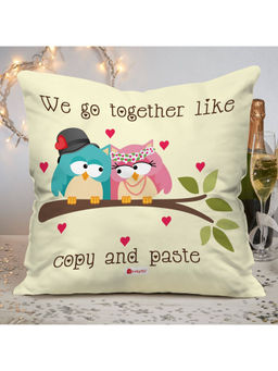 Indigifts - Love Quote Cushion Cover with Filler, Valentine Gifts, Love Gift