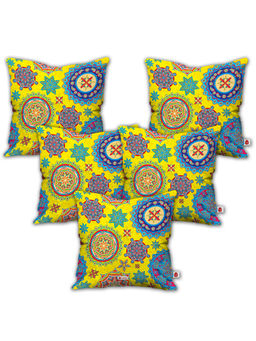 Indigifts - Deepawali Gift Items Cushion Cover 16x16 inch Set of 5