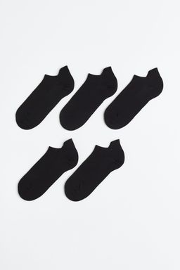 H&M - Men Black 5-Pack Sports Socks with Drymove