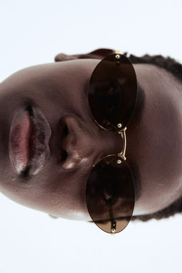 H&M - Women Brown Oval Sunglasses