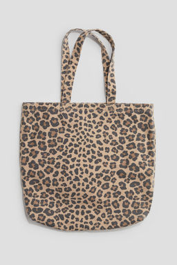 H&M - Girls Beige Patterned Tote Bag