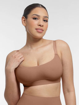 Shop The Edit - Brown Solid Regular Fit Bra