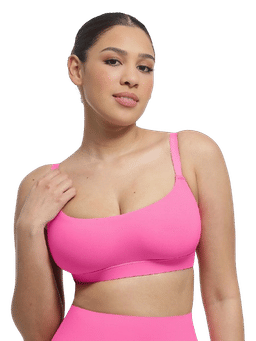 Shop The Edit - Pink Solid Regular Fit Bra
