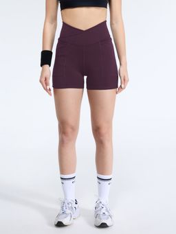 Cava Athleisure - Wine Hourglass Booty Shorts