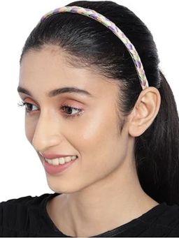 Accessher - Casual Wear Multicolored Braided Hairband For Women