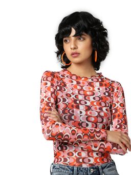 ONLY - Women Abstract Printed Multicolor Top