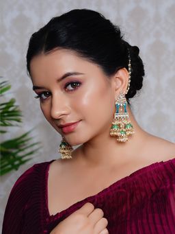 Designbox - Traditional Jhumka with Meenakari & Kundan