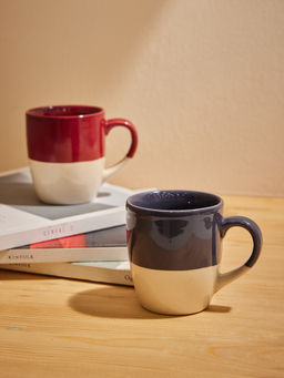 Twig & Twine - Serene Pack of 4 Dual Color Mugs 300 ml