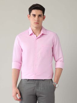 Arrow - Pink Checks Cotton Slim Fit Shirt