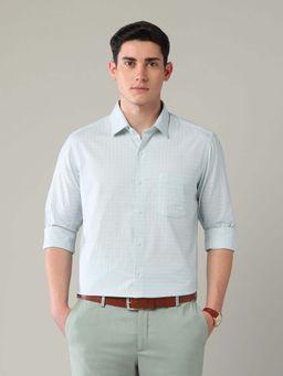 Arrow - Blue Checks Cotton Slim Fit Shirt