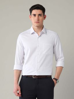 Arrow - Purple Checks Cotton Slim Fit Shirt