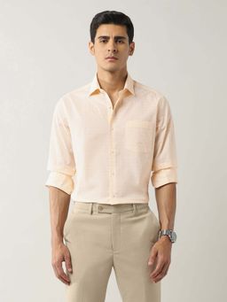 Arrow - Yellow Checks Cotton Slim Fit Shirt