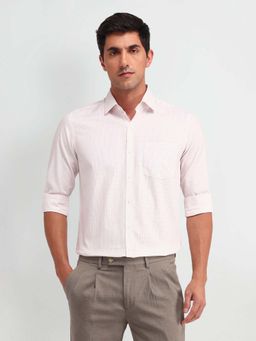 Arrow - White Stripes Cotton Slim Fit Shirt
