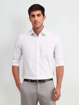 Arrow - White Stripes Cotton Slim Fit Shirt