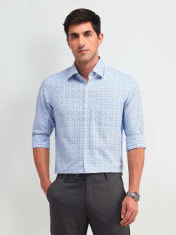 Arrow - Blue Checks Cotton Slim Fit Shirt