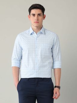 Arrow - Blue Checks Cotton Slim Fit Shirt