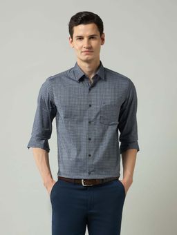 Arrow - Blue Checks Cotton Slim Fit Shirt