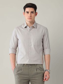 Arrow - Brown Checks Cotton Slim Fit Shirt