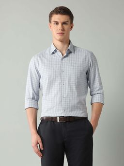 Arrow - Blue Checks Cotton Slim Fit Shirt