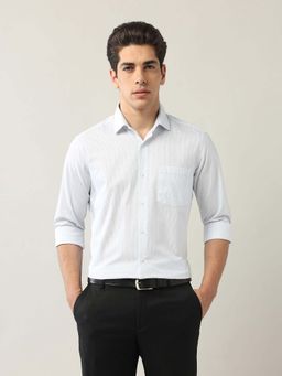 Arrow - White Stripes Cotton Slim Fit Shirt