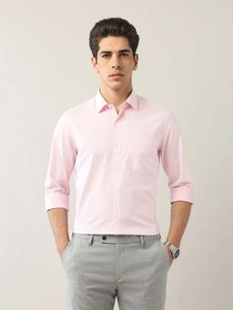 Arrow - Pink Checks Cotton Slim Fit Shirt