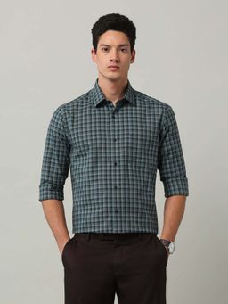 Arrow - Blue Printed Cotton Slim Fit Shirt