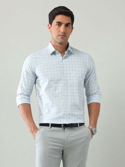 Arrow - Green Checks Cotton Slim Fit Shirt