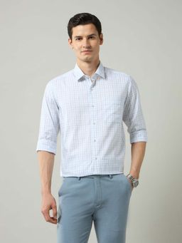 Arrow - White Checks Cotton Slim Fit Shirt