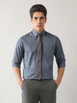 Arrow - Blue Printed Cotton Slim Fit Shirt