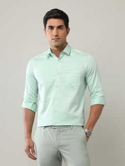 Arrow - Green Printed Cotton Slim Fit Shirt
