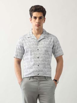 Arrow - Black Printed Cotton Slim Fit Shirt