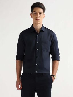 Arrow - Blue Solid Cotton Slim Fit Shirt