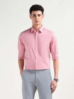 Arrow - Pink Stripes Cotton Slim Fit Shirt