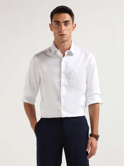 Arrow - Blue Printed Cotton Slim Fit Shirt