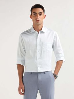 Arrow - Blue Printed Cotton Slim Fit Shirt