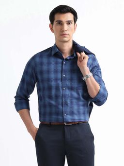 Arrow - Blue Checks Cotton Slim Fit Shirt