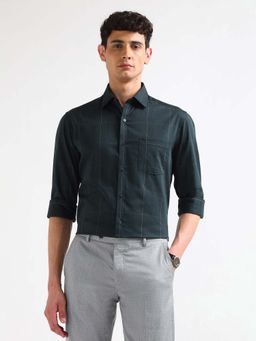 Arrow - Green Checks Cotton Slim Fit Shirt
