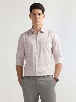 Arrow - Brown Printed Cotton Slim Fit Shirt