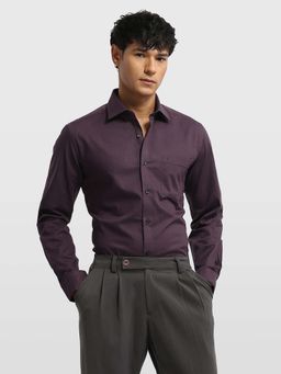 Arrow - Brown Printed Cotton Slim Fit Shirt