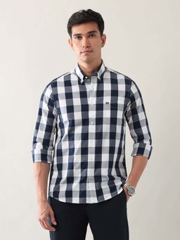 Arrow Sports - Blue Checks Cotton Slim Fit Shirt
