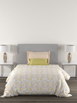 MYTRIDENT - Home Essential Bedsheet with 2 Pillow Covers 144 TC Cotton Multi-Color