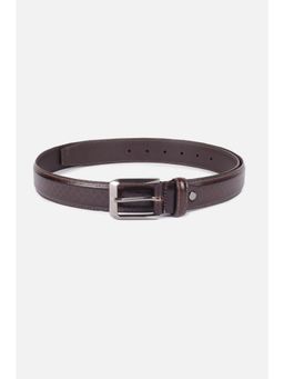 Peter England - Men Brown Printed Leather Belt