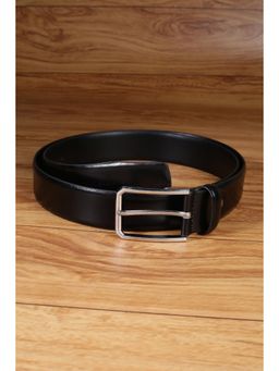 Peter England - Men Black Solid Leather Belt