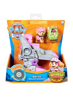 Paw Patrol - Dino Rescue Skyes Deluxe Rev Up Vehicle with Mystery Dinosaur Figure