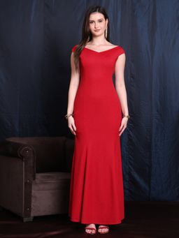Exude - Midnight Majesty Off Shoulder Classic Gown