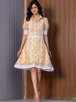 HOUSE OF JAMOTI - Daylily Yellow Dress